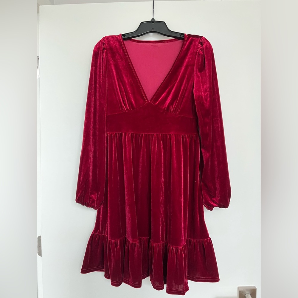 Red Velvet Dress